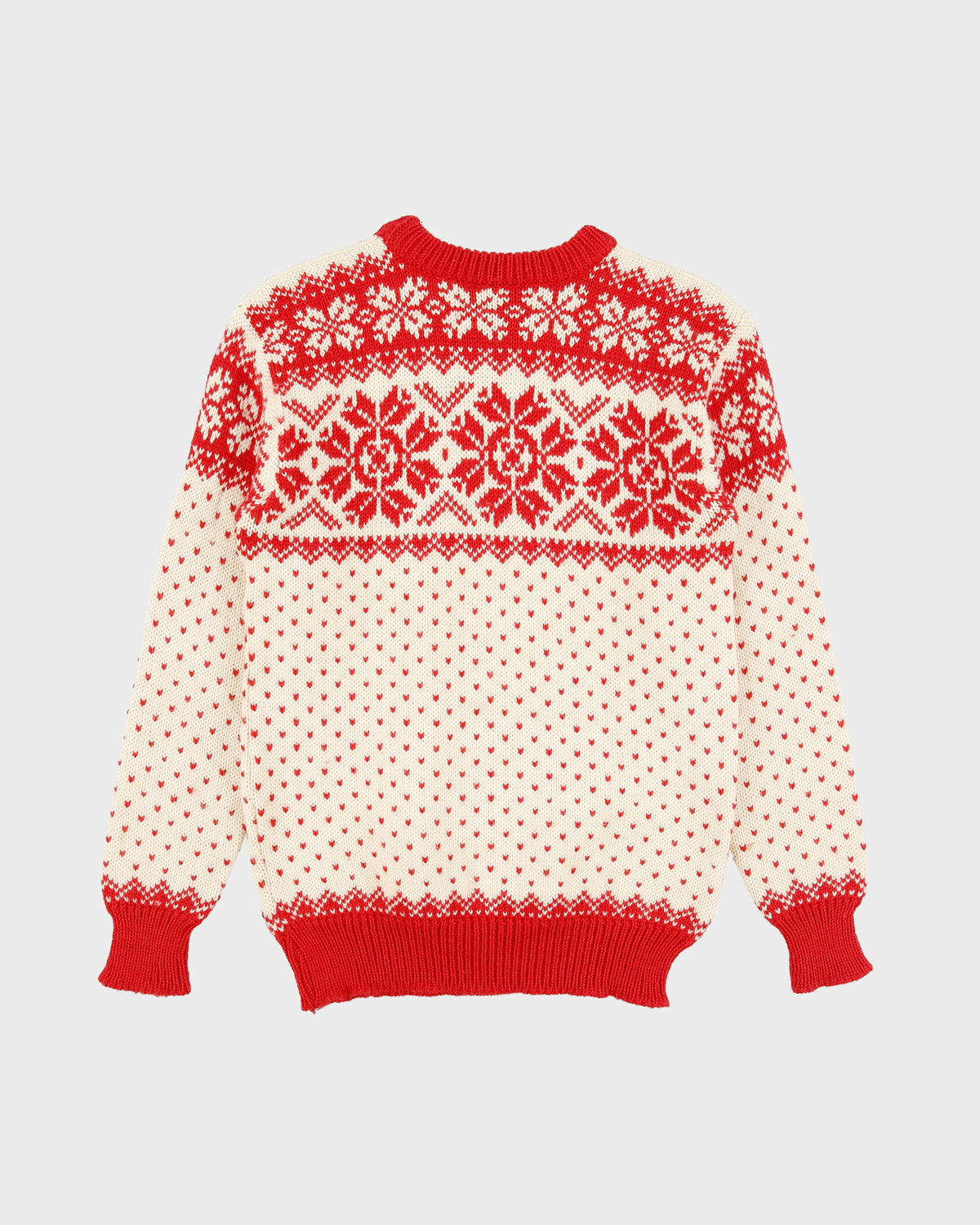 Vintage 1980s Dale Of Norway Icelandic Chunky Wool Knit Jumper - S