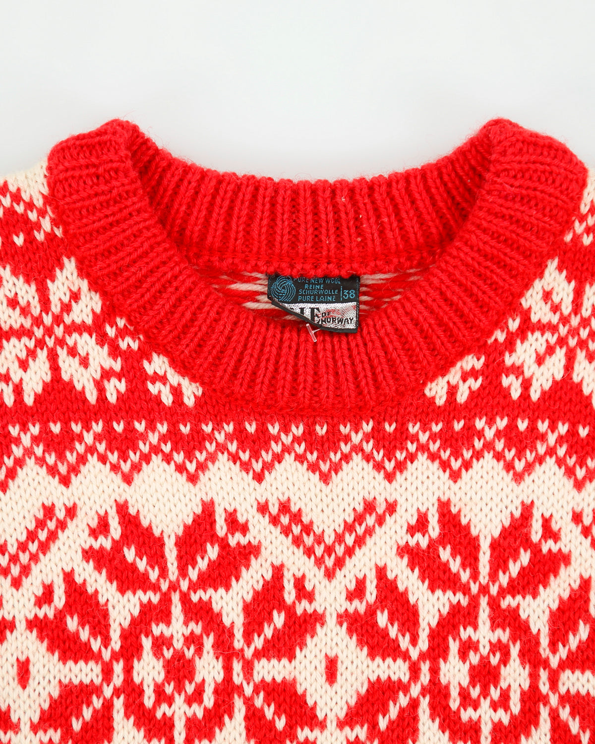 Vintage 1980s Dale Of Norway Icelandic Chunky Wool Knit Jumper - S