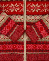 Vintage Y2K 00s Eddie Bauer Collectibles Women's Fair Isle Lambswool Knit Funnel Neck Cardigan - XS