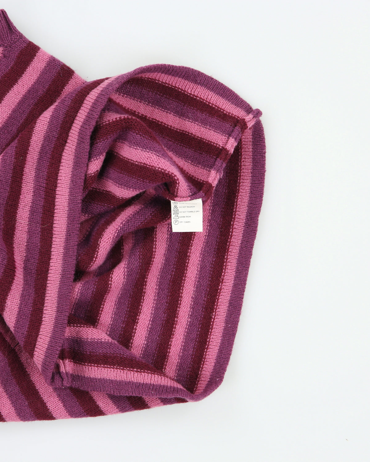 Vintage Y2K 00s 1001 Striped Roll Neck Sleeveless Knit Top - XS