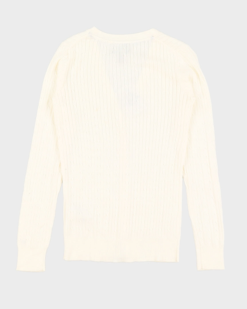 Cream Tommy Hilfiger Cardigan - XS