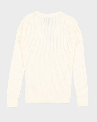 Cream Tommy Hilfiger Cardigan - XS