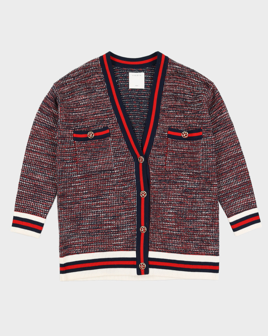 Sandro Paris Slouchy Knit Cardigan - L