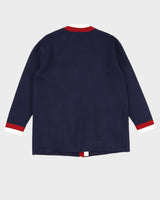 Sandro Navy Blue Knitted Cardigan - M