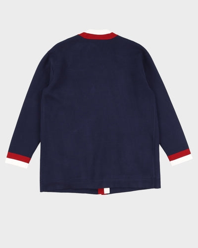 Sandro Navy Blue Knitted Cardigan - M