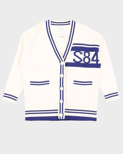 Sandro Cream Knitted Cardigan - L