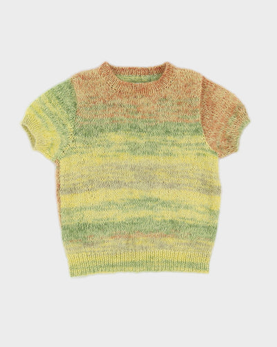 Vintage Women's Yellow Knit Top - S/M