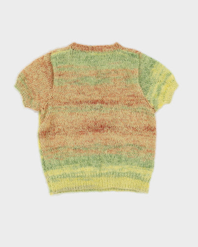 Vintage Women's Yellow Knit Top - S/M