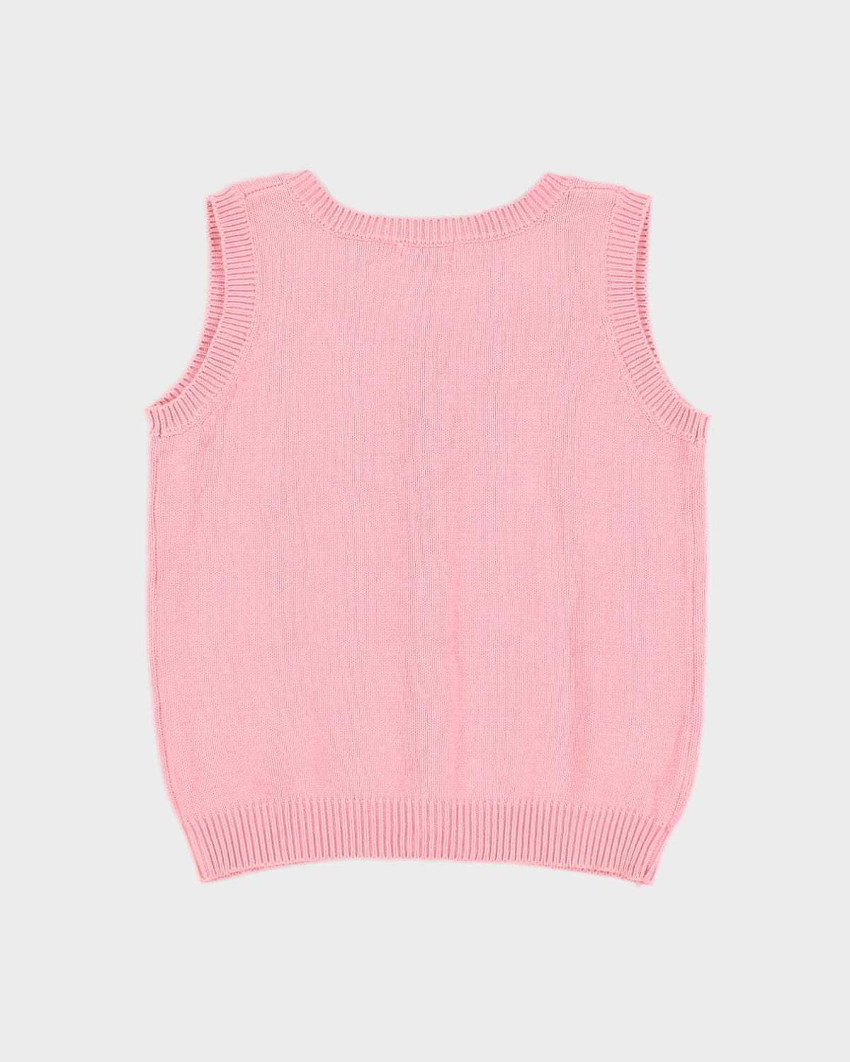 Vintage 90s Sportsgirl Pink Knit Vest - M