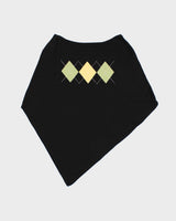 International Concepts Knit Argyle Poncho - M