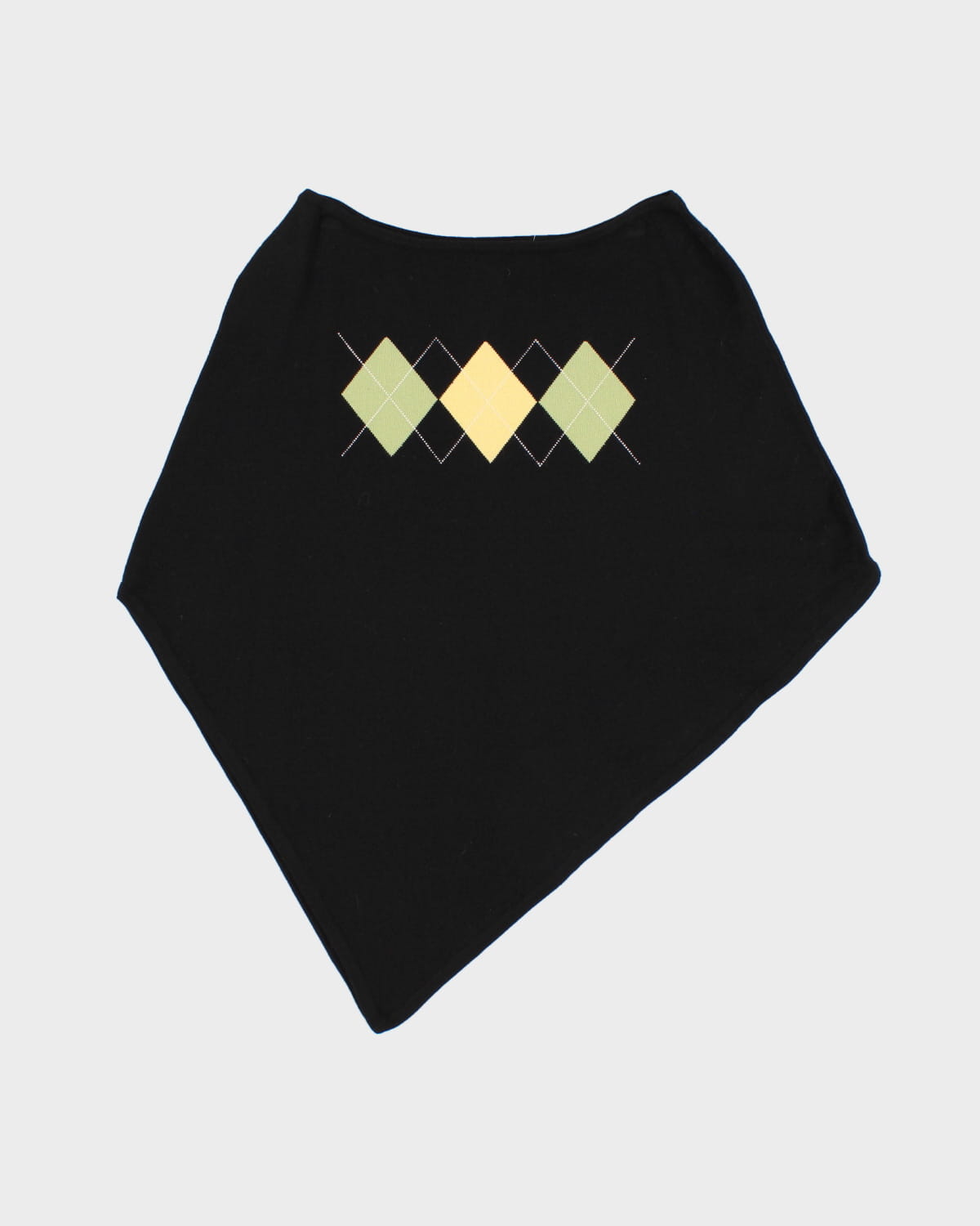 International Concepts Knit Argyle Poncho - M