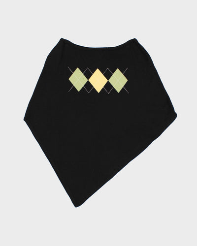 International Concepts Knit Argyle Poncho - M