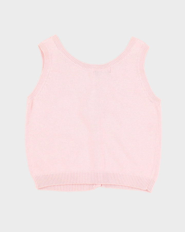 Vintage Maggie By Jana Pink Knit Vest - S