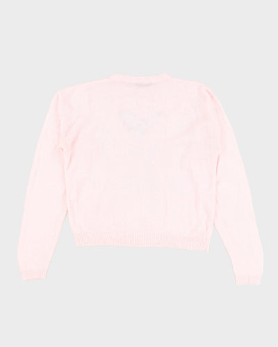 Vintage Maggie Jana Flower Detailed Knit Jumper - L