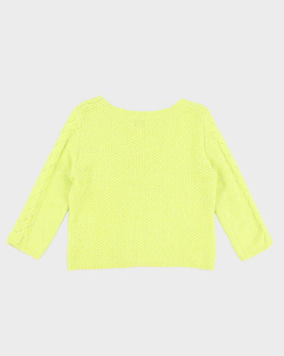 Feminine Green Knit Jumper - XS