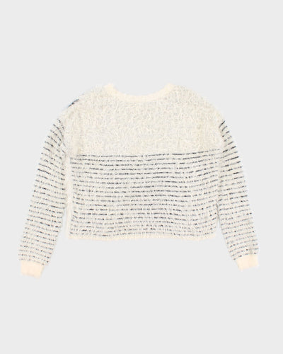 Y2K 00s Guess Fluffy Knit Jumper - M