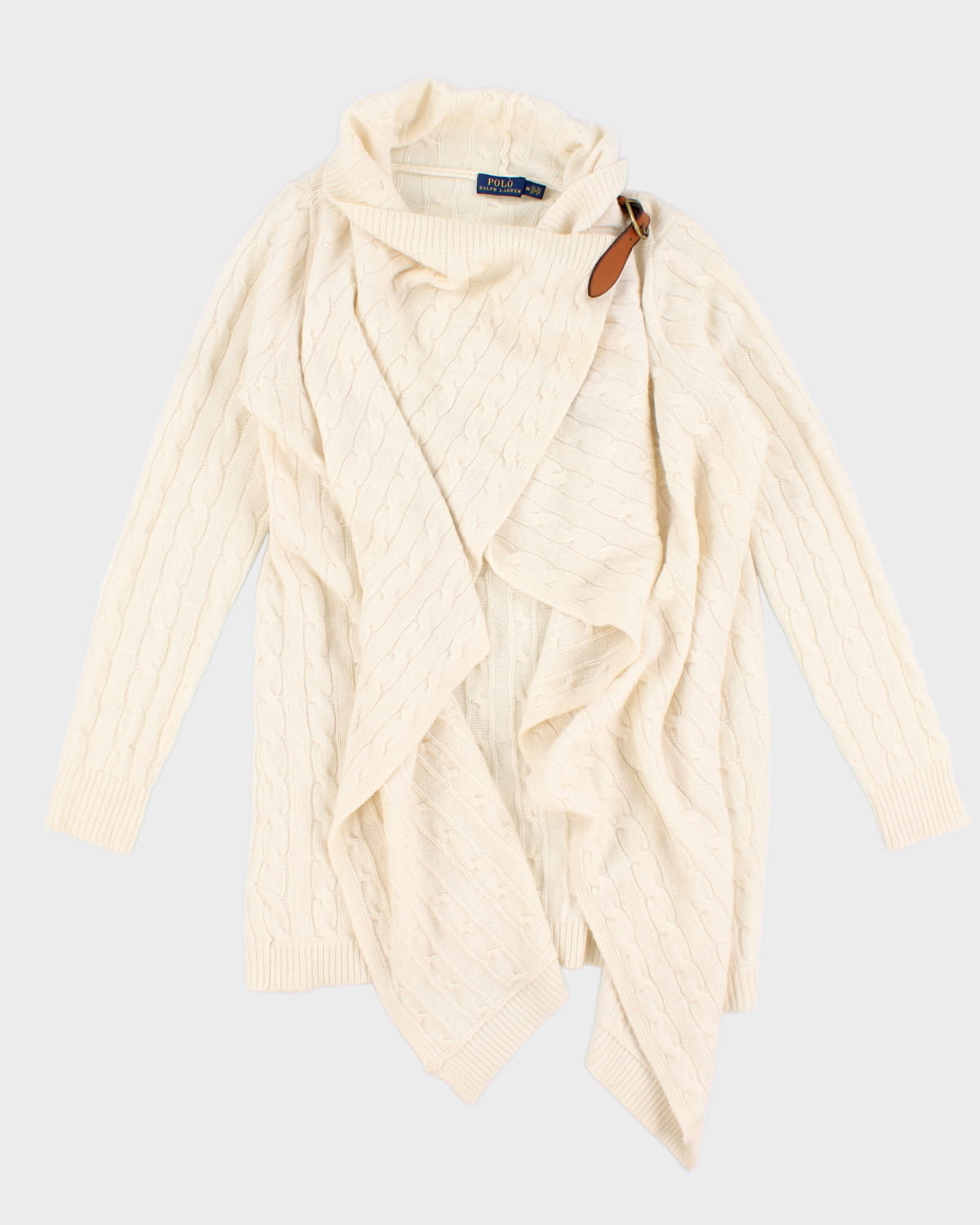 Polo By Ralph Lauren Cream Wool/Cashmere Cardigan - M