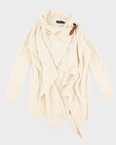 Polo By Ralph Lauren Cream Wool/Cashmere Cardigan - M