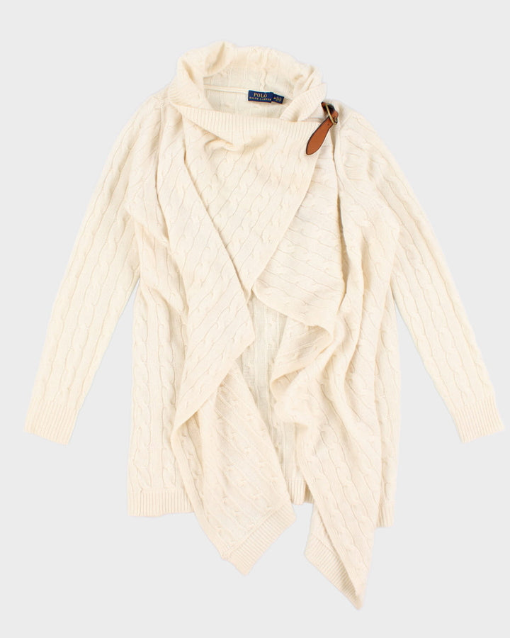 Polo By Ralph Lauren Cream Wool/Cashmere Cardigan - M
