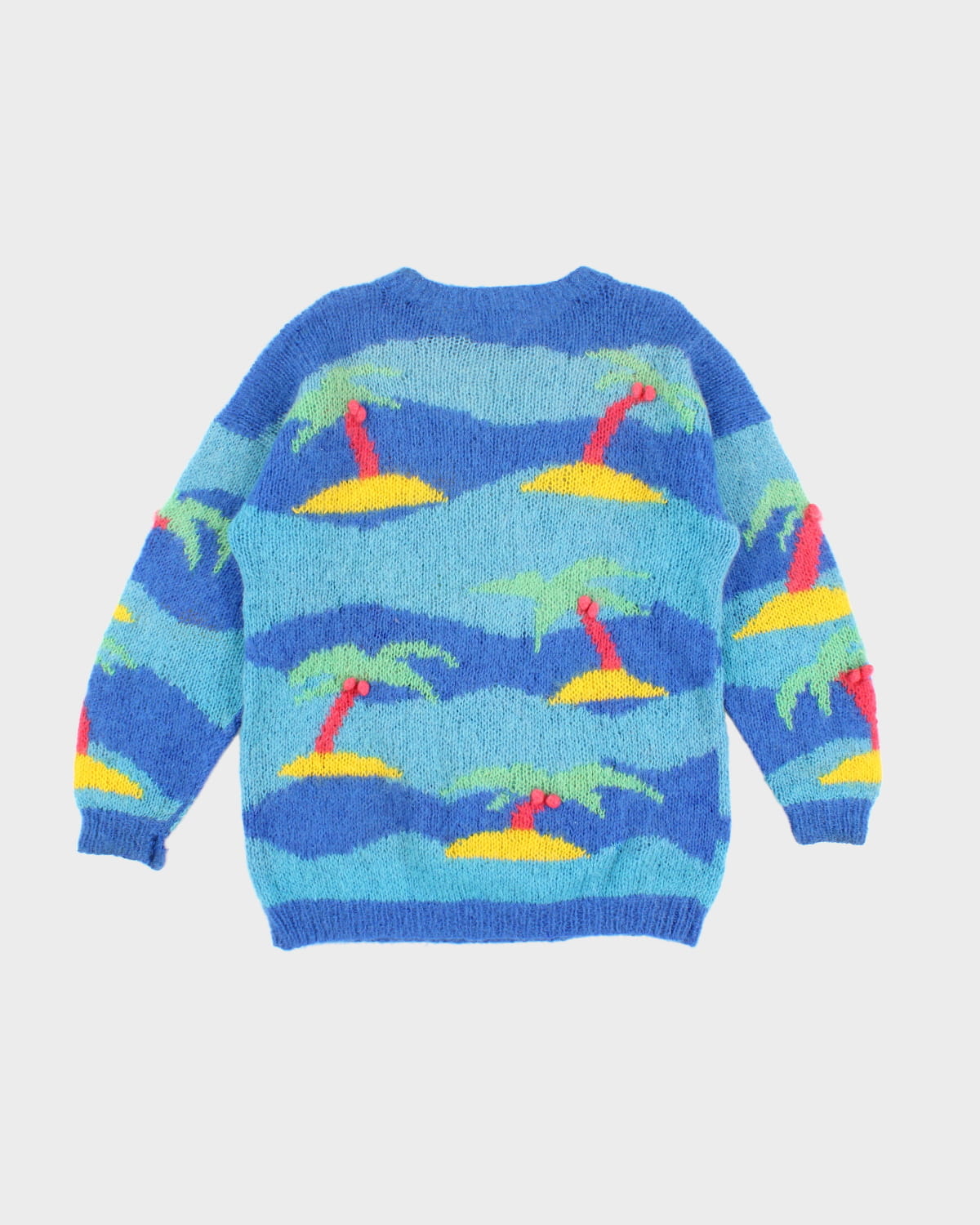 Vintage 90s Ben Sprout Paradise Wool Jumper - M