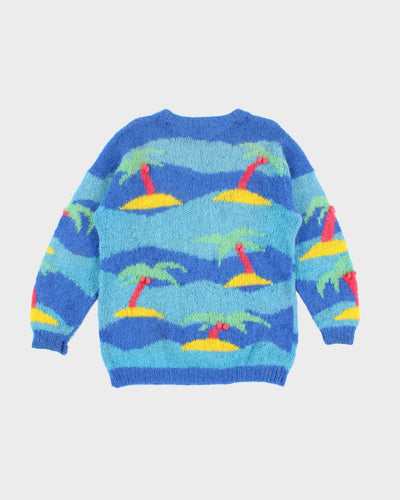 Vintage 90s Ben Sprout Paradise Wool Jumper - M