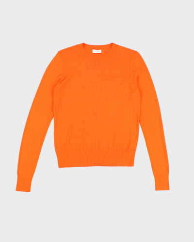 Dries Van Noten Orange Thin Crewneck Knit Sweatshirt - XS