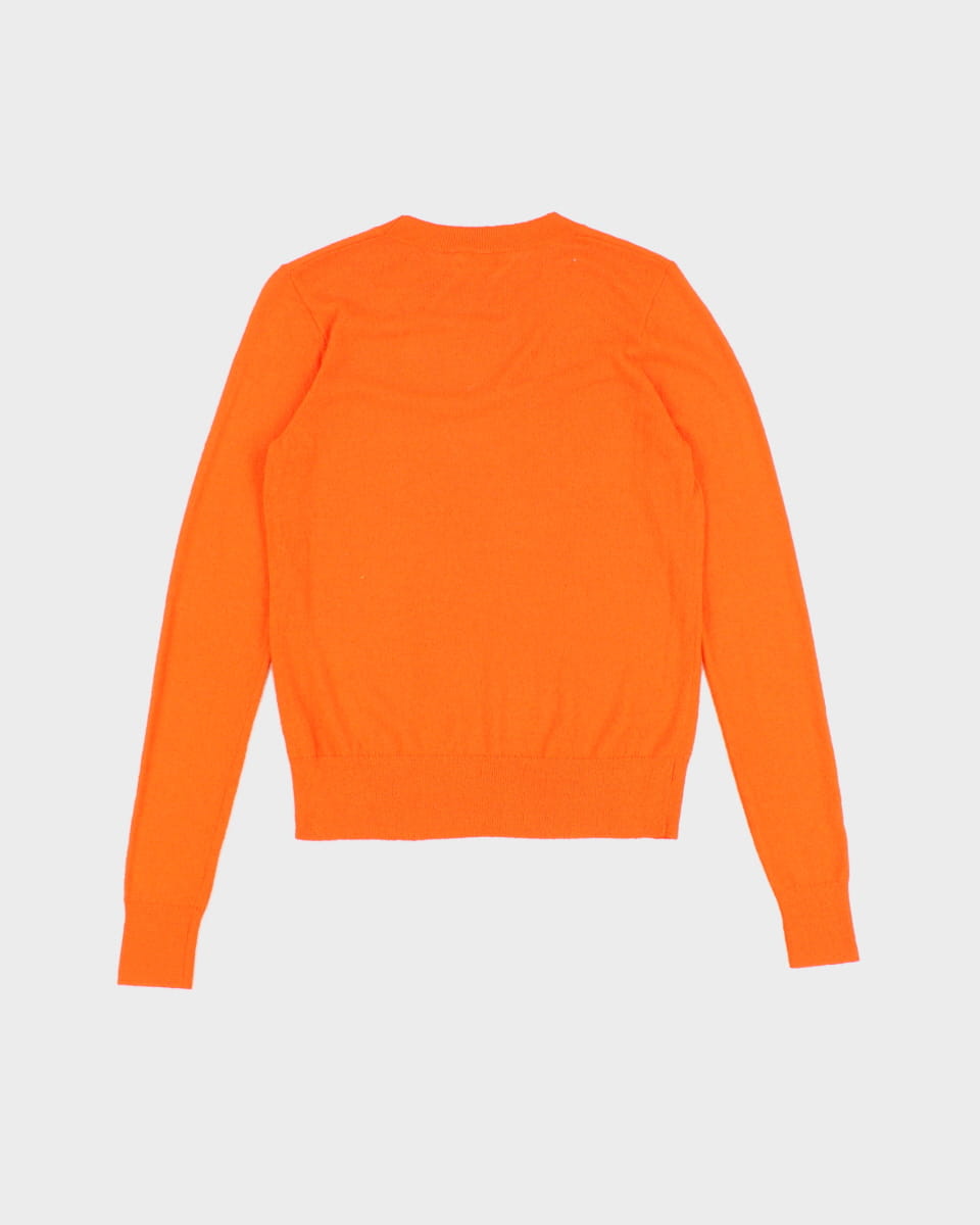 Dries Van Noten Orange Thin Crewneck Knit Sweatshirt - XS