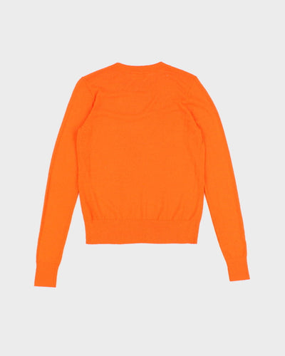 Dries Van Noten Orange Thin Crewneck Knit Sweatshirt - XS