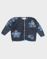 Vintage Wool Floral Cardigan - XL