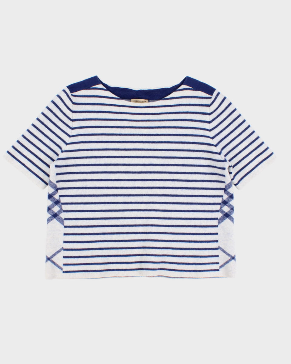 Burberry Wool Knit Stripe Top - L