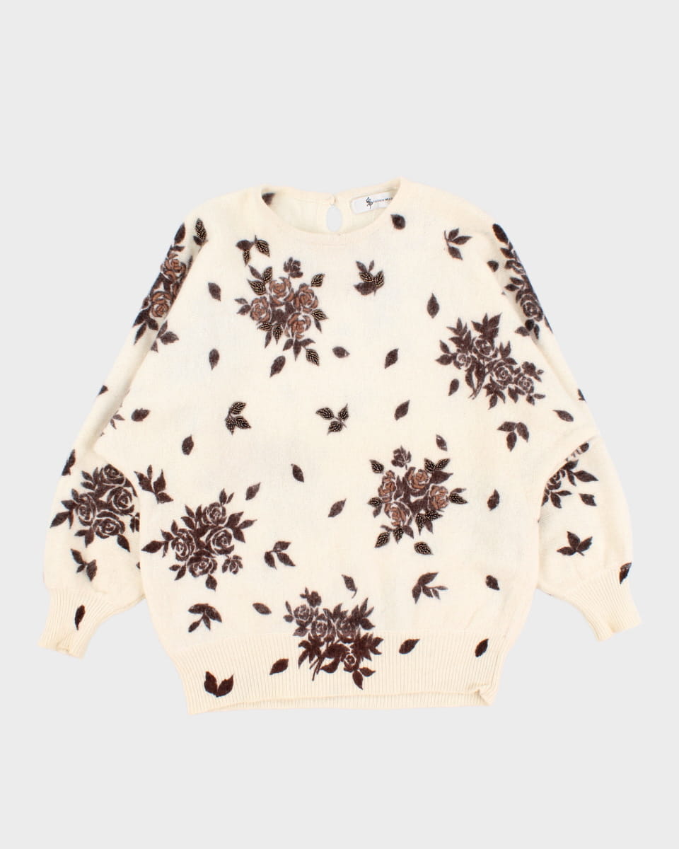 Vintage Floral Knitwear - S - M