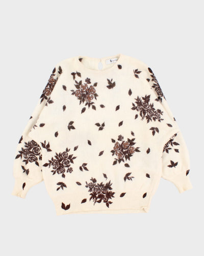 Vintage Floral Knitwear - S - M