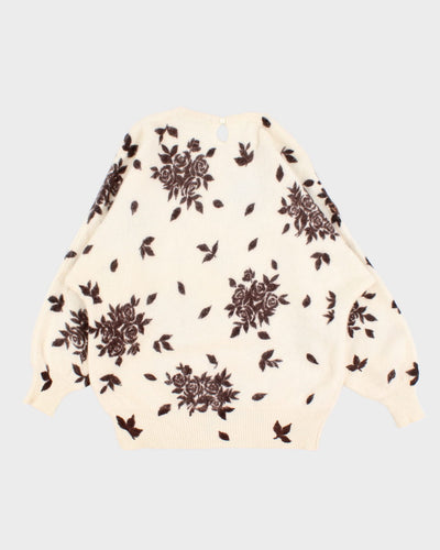 Vintage Floral Knitwear - S - M