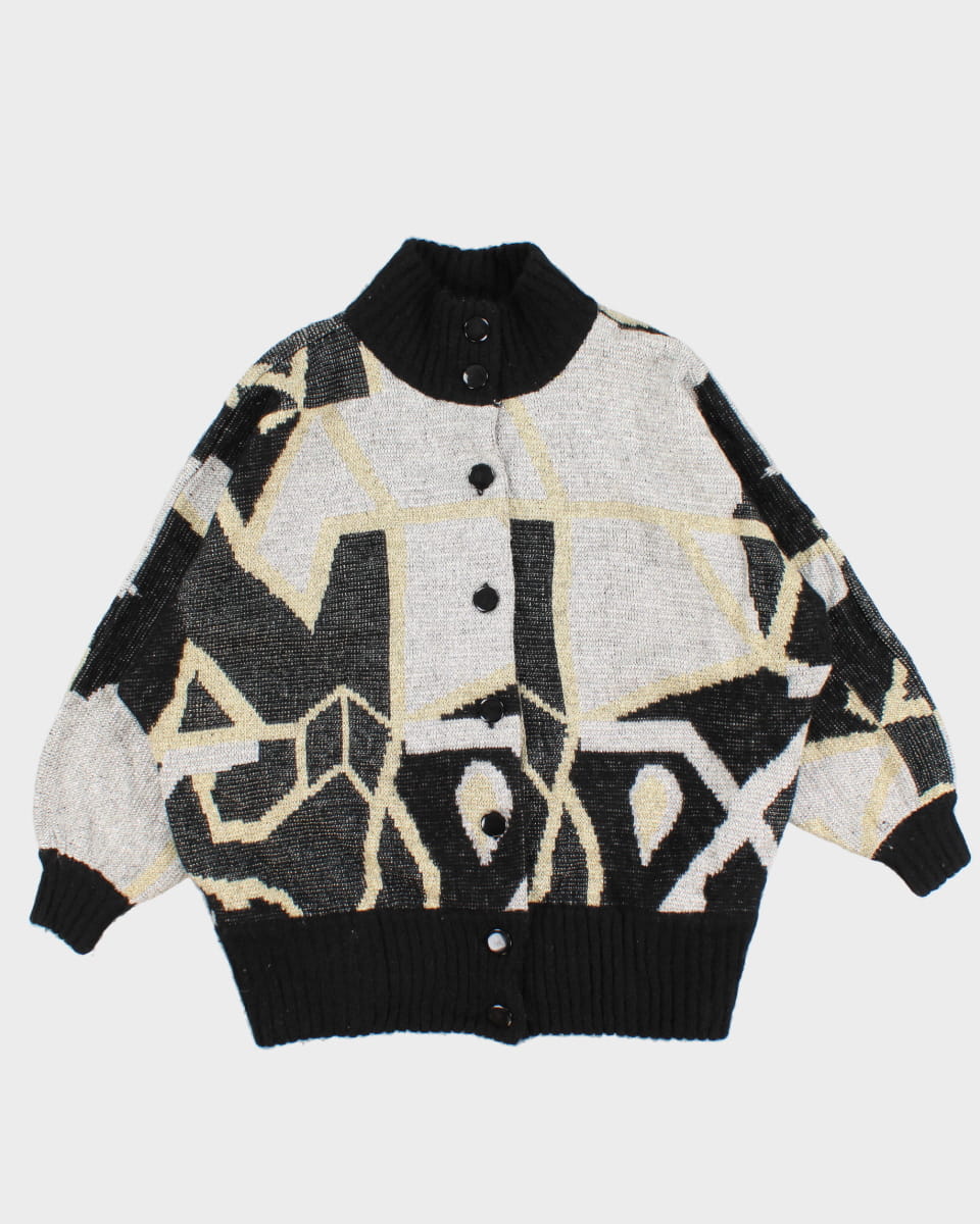 Vintage 80's Knit Cardigan - L