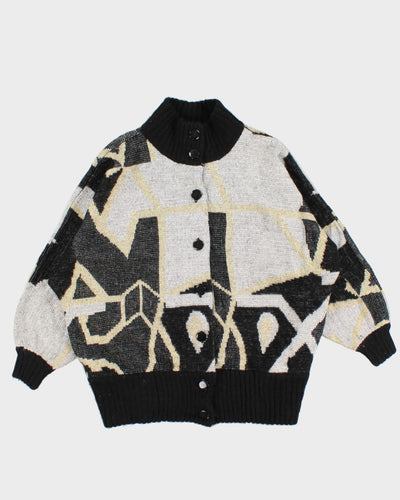 Vintage 80's Knit Cardigan - L