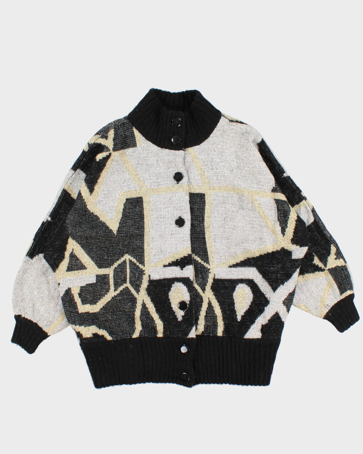 Vintage 80's Knit Cardigan - L