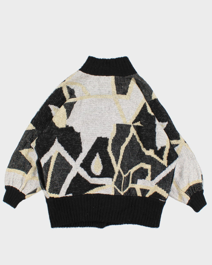 Vintage 80's Knit Cardigan - L