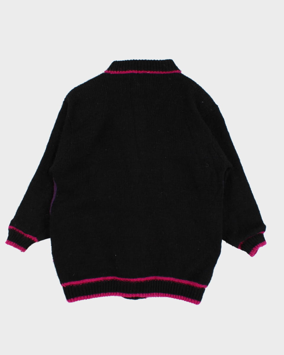 Vintage 80's Knit Cardigan - L