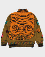 Vintage Tiger Knit Jumper - S