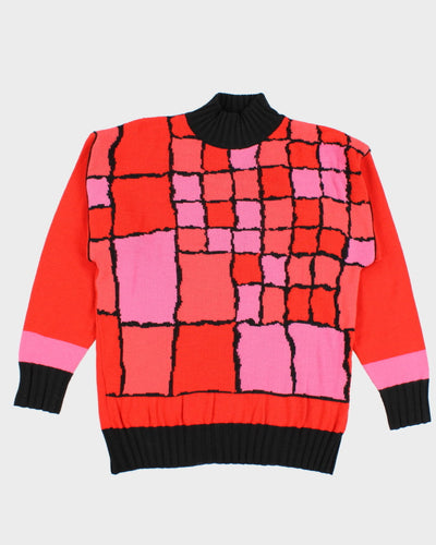 80's Wool Blend Knit Jumper - XL