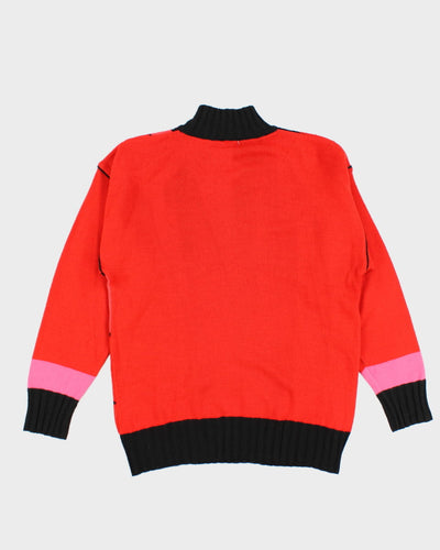 80's Wool Blend Knit Jumper - XL