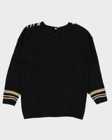 Vintage Silk Blend Knit Jumper - M