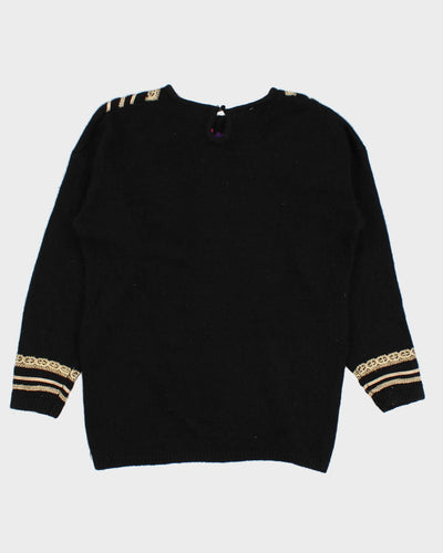 Vintage Silk Blend Knit Jumper - M