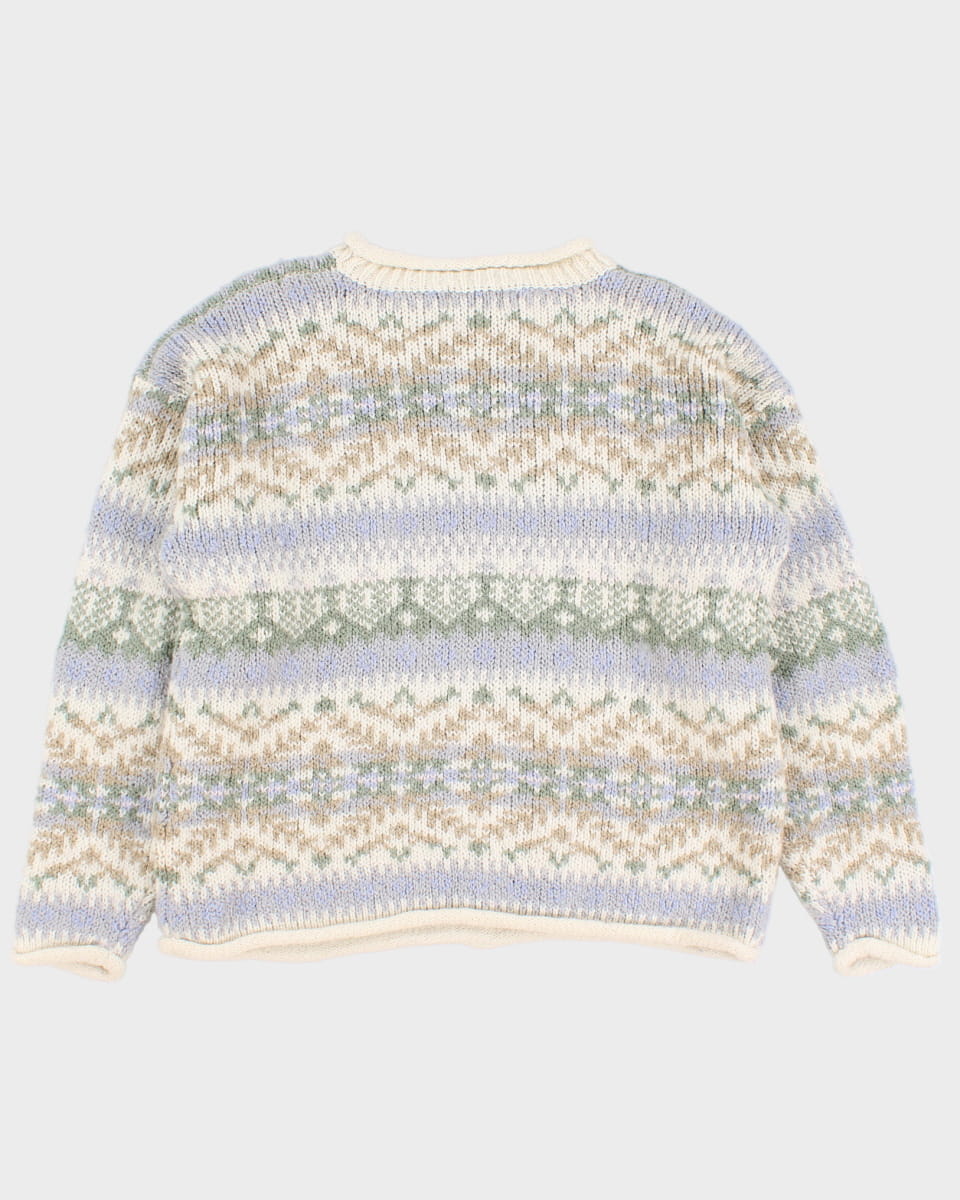 Vintage Chunky Knit Jumper - L