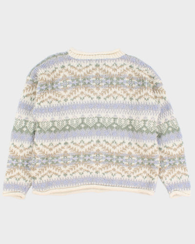 Vintage Chunky Knit Jumper - L