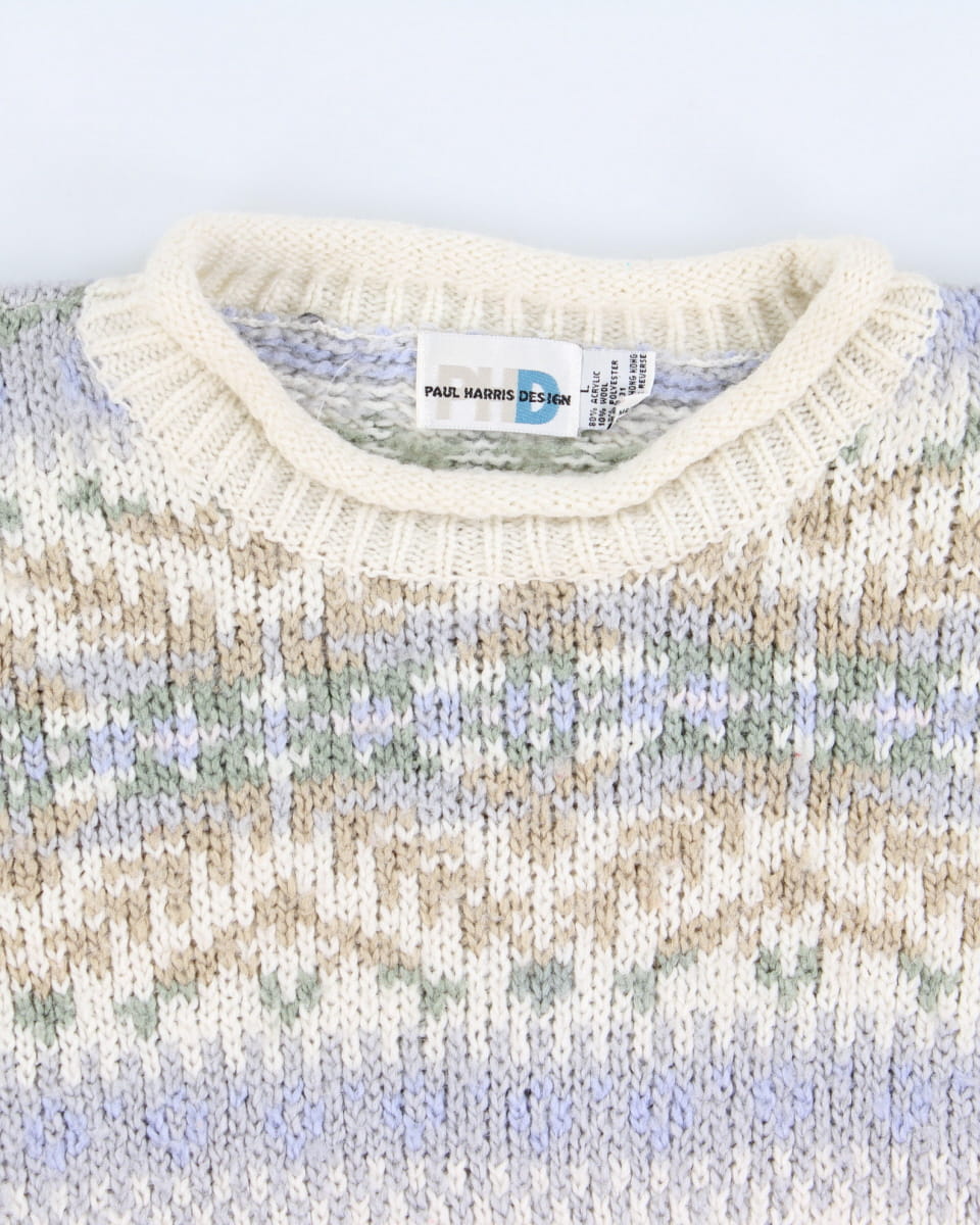 Vintage Chunky Knit Jumper - L