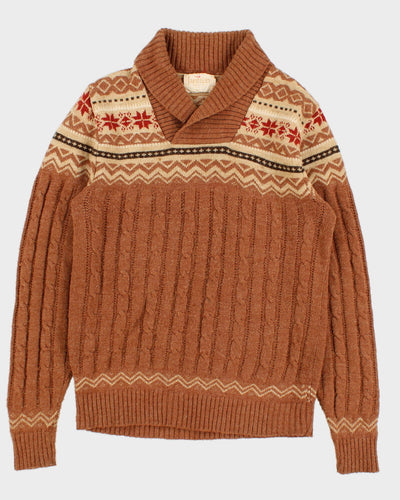 Vintage Classic Chunky Knit Jumper - L