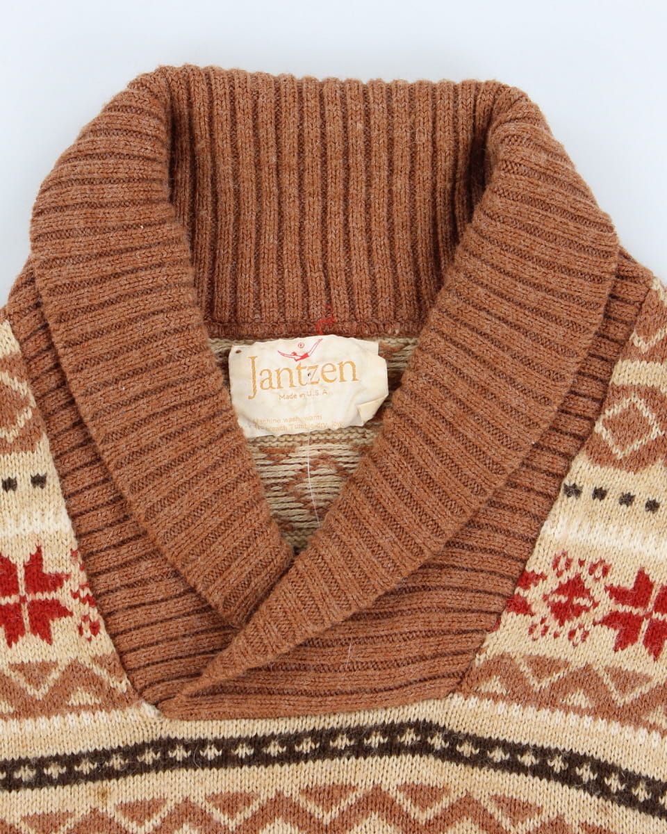 Vintage Classic Chunky Knit Jumper - L