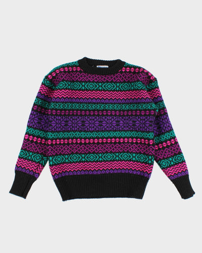 Vintage Pure Wool Knit Jumper - S