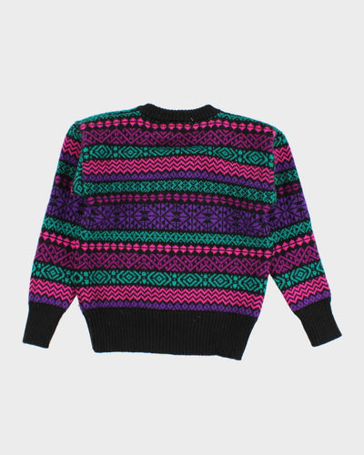 Vintage Pure Wool Knit Jumper - S
